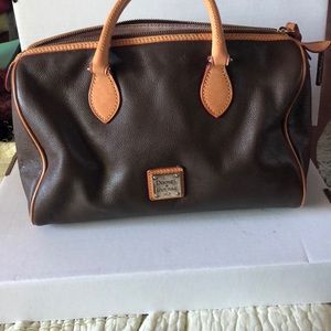 Dooney and Burke Brown Cylinder Bag